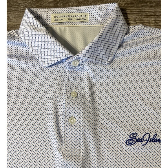 Holderness & Bourne Other - Holderness Bourne Performance Stretch Golf Polo Shirt Sea Island Resort Size 2XL